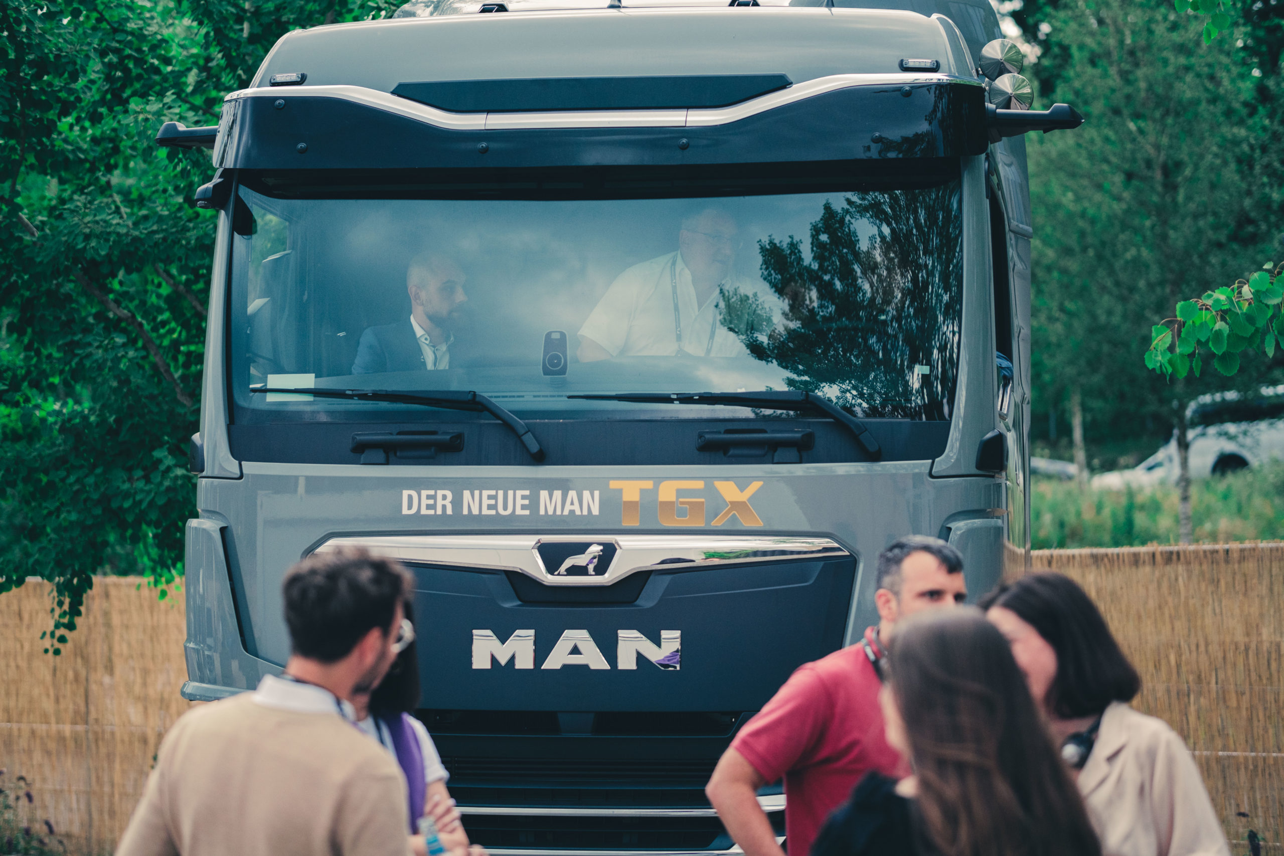 Brodmann17's Award-Winning Wing Camera AI on a truck at STARTUP AUTOBAHN EXPO 2022